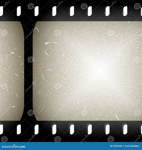 35mm film stock illustration. Illustration of arts, scratched - 3781944