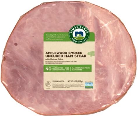 Niman Ranch Applewood Smoked Ham Steak, 8 oz - Kroger