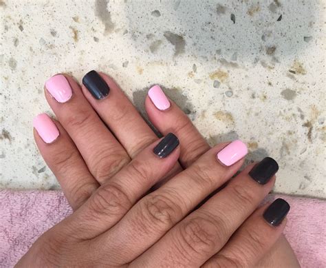 Two Tones Nail Design | Two tone nails, Nails, Nail saloon