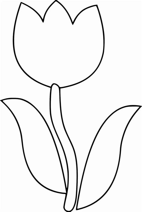 Tulipa Para Colorir - 31+ Desenhos de Tulipa (Flores) para Imprimir e Colorir/Pintar