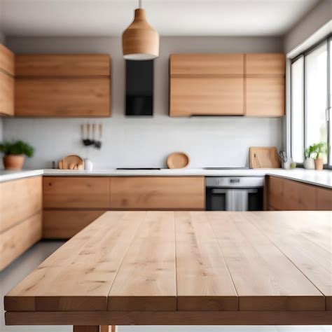 kitchen   wooden table   light hanging   ceiling