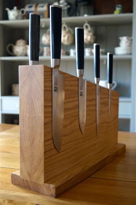 Wooden Magnetic Knife Stands | MakeMeSomethingSpecial.com