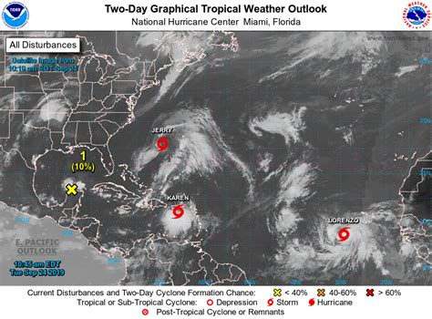 Tropical Storm Karen goes North | Cosmos Chronicle