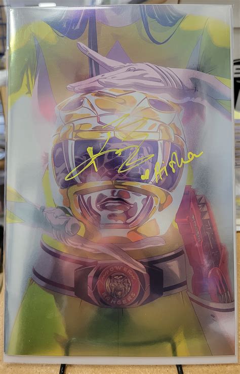 Mighty Morphin Power Rangers #44 FOIL Variant Signed by Karan Ashley w