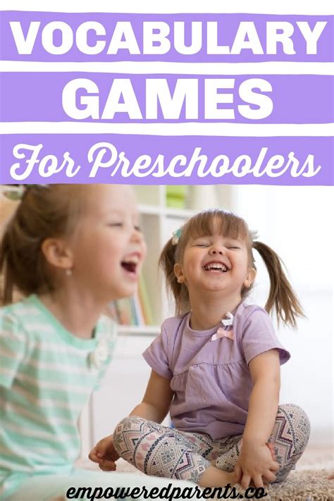 9 simple vocabulary games for kids in preschool – Artofit