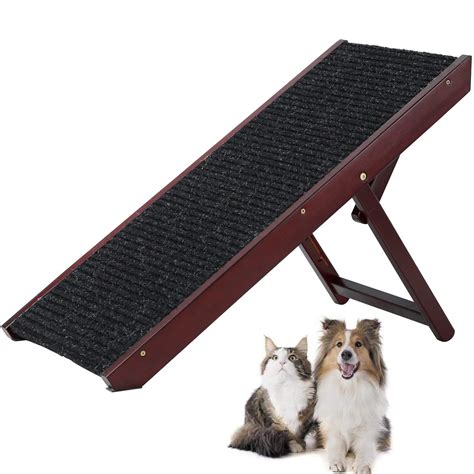 Endark Folding Dog Ramp for Bed, Car Ramp, Portable Pet Ramp with Non