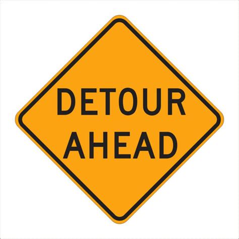 W20-2 DETOUR AHEAD SIGN – Main Street Signs, Athaco Inc.