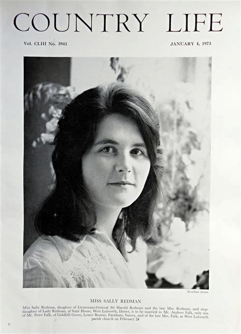 Miss Sally Redman Country Life Magazine Portrait January 4, 1973 Vol