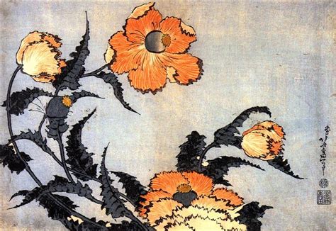 Poppies - Katsushika Hokusai - WikiArt.org
