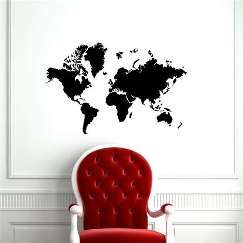 World Map // Wall Decal – Twelve9 Printing