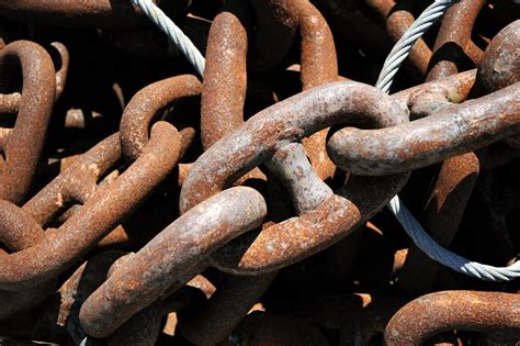 how to clean rusted chain