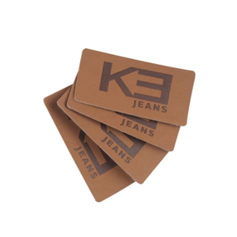supply custom leather patches logo patches  fashion branding