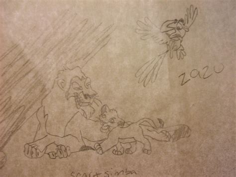 Simba Scar and Zazu by Elerow on DeviantArt