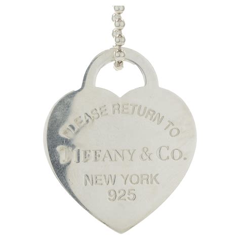 Tiffany and Co 925 Return To Tiffany Diamond Pendant For Sale at 1stDibs