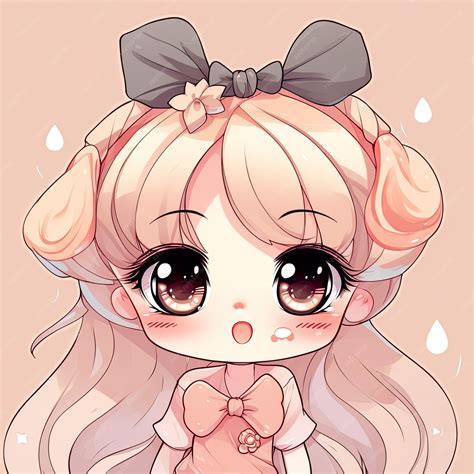Premium Photo | A cute kawaii girl in casual fashion generative ai