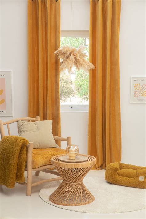 Gardine Velur 140x280 Senfgelb | Zuhause | WomenSecret