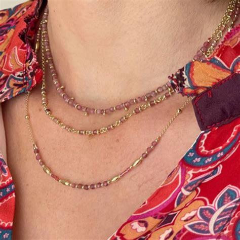 Panacea Gold Plated Gemstone Necklaces By Boho Betty