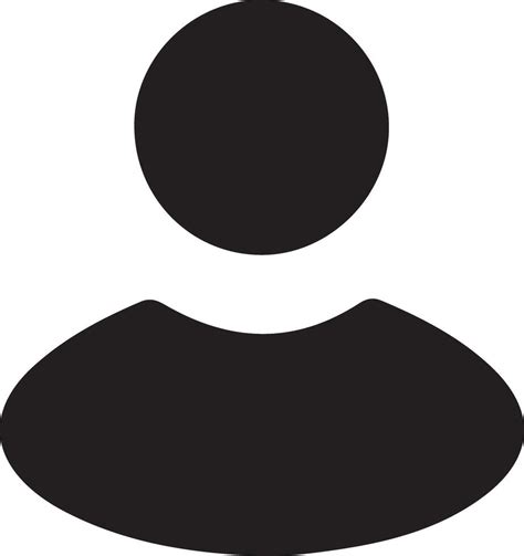black  white icon   persons head  vector art  vecteezy