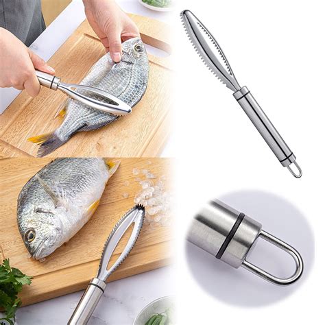 Fish Scales Scraping Tool 2024 New Multifunction Stainless Steel Fish