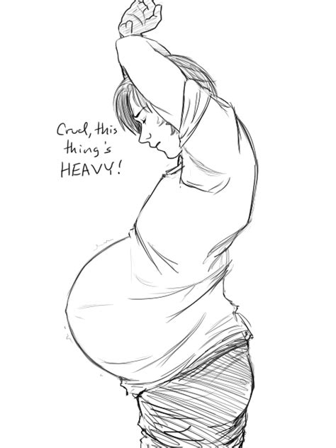 Pregnancy Art: Beautiful Belly Drawing
