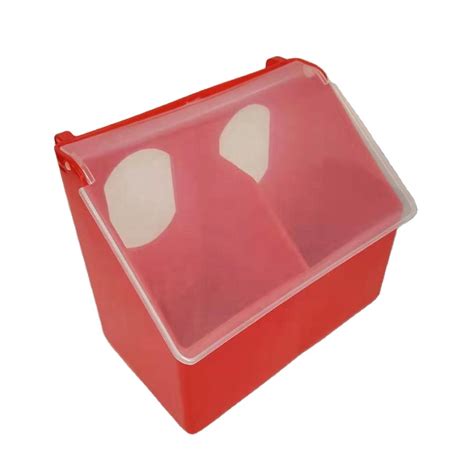 Hanging Plastic 2 holes Pigeon Feeder LMB-07 - Long Mu Animal Husbandry