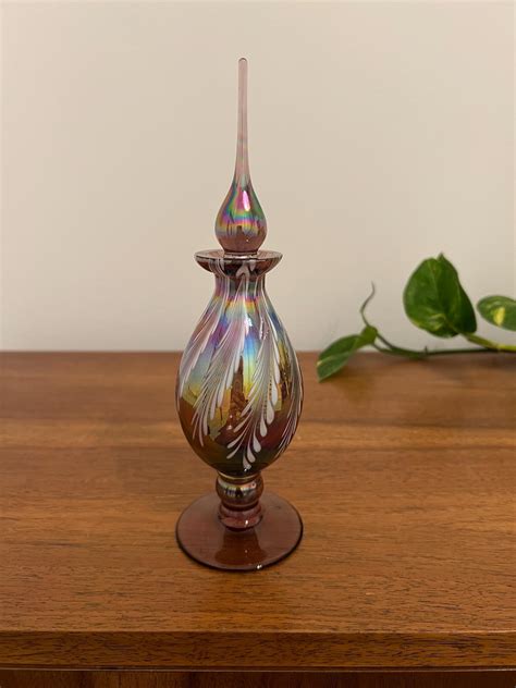 Vintage Art Glass Perfume Bottle - Etsy
