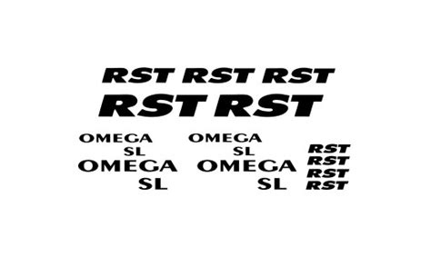 Naklejka zastępcza RST OMEGA SL NAKLEJKI - 6752444469 - Allegro.pl