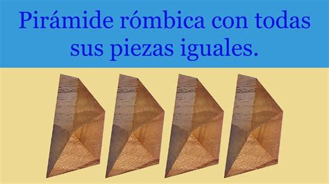 Juegos de ingenio - Pirámide rómbica (B) - YouTube