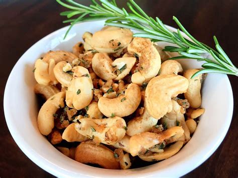 The very addictive Rosemary Cashews that is super easy to make for a party snack | Let's Cook ...