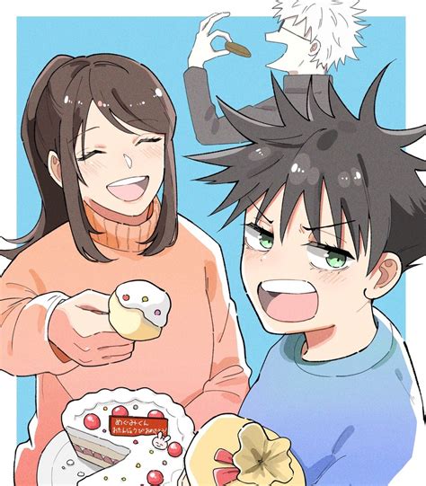 gojou satoru, fushiguro megumi, and fushiguro tsumiki (jujutsu kaisen