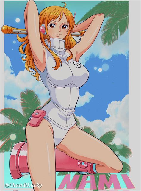 ナミ(ワンピース) 「ナミちゃん #Nami #ルナミ #ONEPIECE」|Lucky_chandlのイラスト