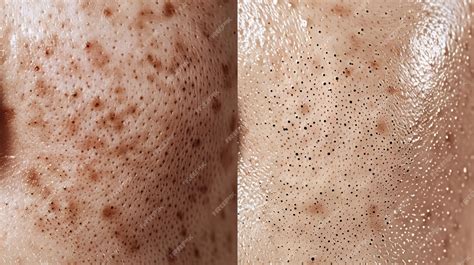 closeup  blackhead removal  nose skin premium ai