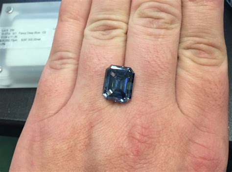 lab created blue diamond