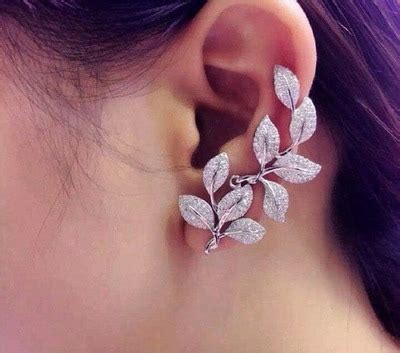 Серьги каффы: что это, виды, варианты дизайна, как правильно носить ...