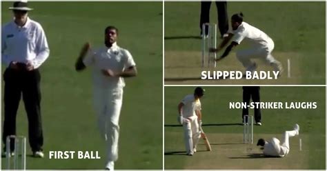 WATCH - Umesh Yadav Slipped Coming Into His Bowling Stride