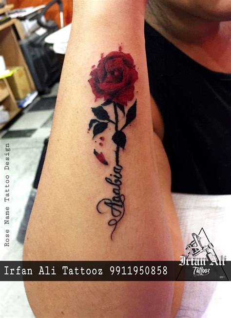 Rose Name Tattoo Design | รอยสัก