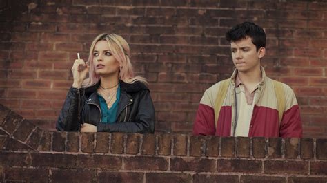 Sex Education 4K Ultra HD Wallpaper Featuring Asa Butterfield & Emma Mackey