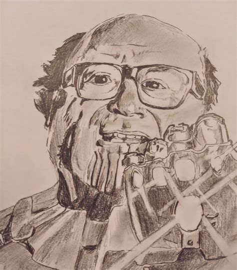 My drawing of Thanos played by Danny DeVito : pics