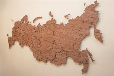 Деревянная карта России на стену - 68 фото