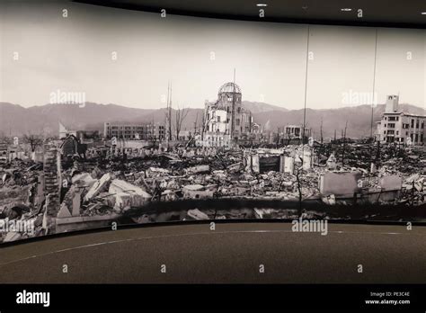 panorama  atomic bomb destruction hiroshima memorial peace museum