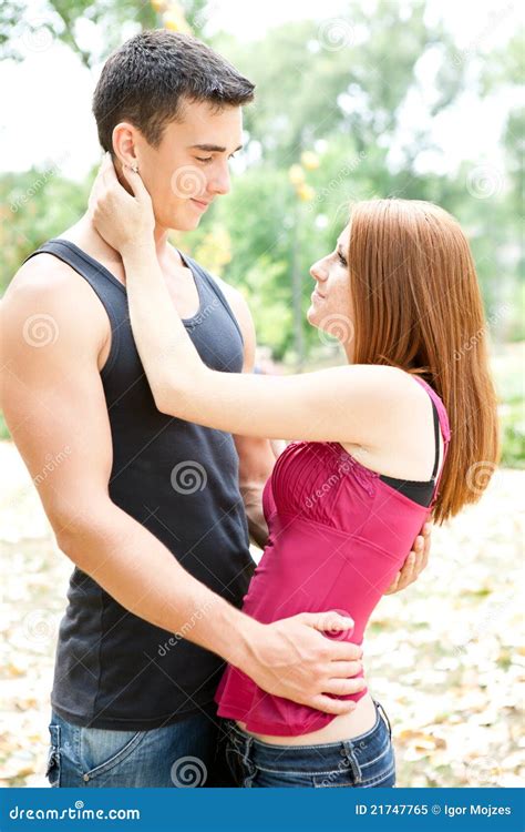 Tender love stock image. Image of park, embracing, affectionate - 21747765