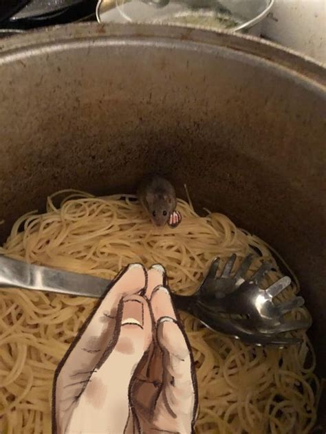 мышь :: Спагетти :: еда - SafeReactor
