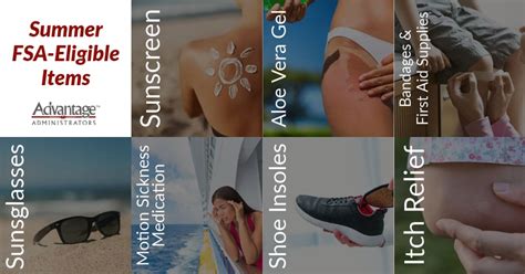 summer eligible fsa items advantage administrators