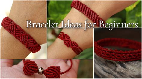 5 DIY Bracelets Ideas | How To Make Beginners Bracelets | Creation&you ...