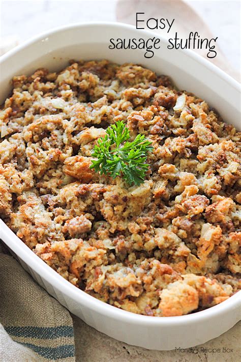 Easy Sausage Stuffing | Mandy's Recipe Box