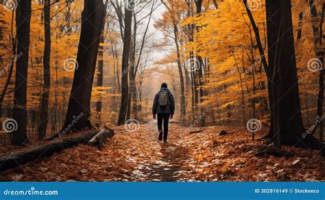 Kevin S Autumn Forest Walk: a Naturalist Aesthetic Journey Stock ...
