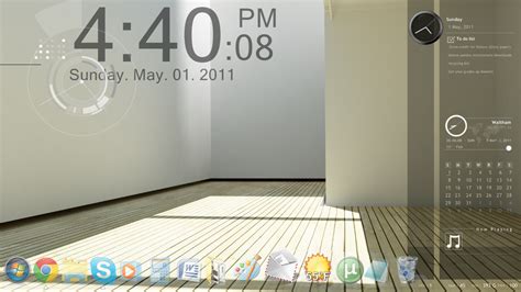 Modern Rainmeter + object dock by dalenasian on DeviantArt