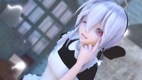 【MMD】おねがいダーリン/ Please, Darling - Tda Maid Haku HD 1080p - YouTube