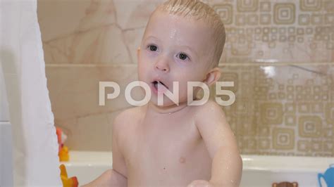 Little Boys Taking A Bath