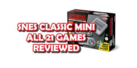 ALL SNES Classic Mini Games Reviewed - ThisGenGaming